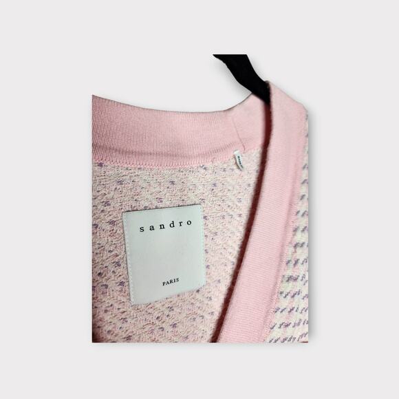Sandro Pink Women's Cardigan - Picture 5 of 12